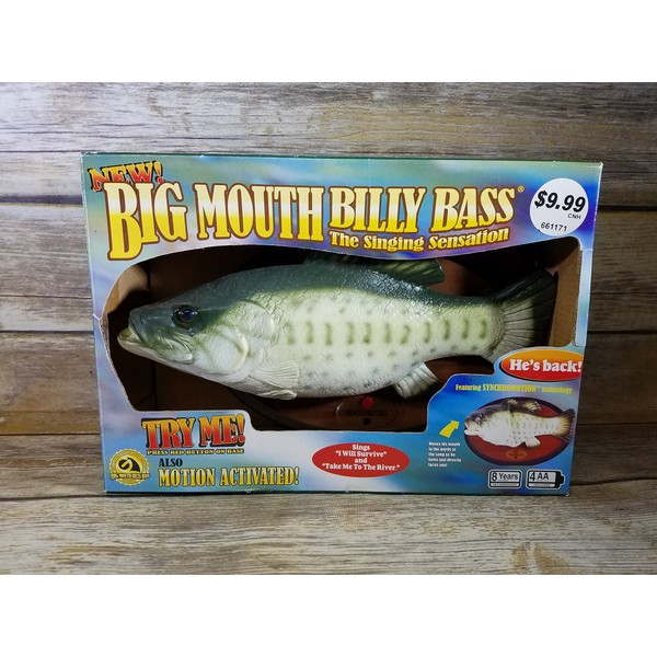 Big Mouth Billy Bass the Singing Sensation Sings "I Will Survive" and " Dont Worry Be Happy" with Motion
