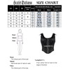 SCARLET DARKNESS Women's Steampunk Corset Vest Plain Lace-Up Medieval Bodice,