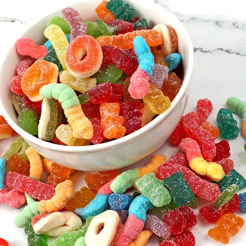 Assorted Gummy Mix Candy, 2lb Bulk Bag, Gummy Bears, Assorted