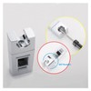 KANGYEBAIHUODIAN Chrome Plated Shower Bracket, Adjustable, 30*18mm, Slide Bar Mount,
