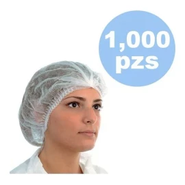 Derma Care Cofia Plisada Desechable Blanca Dermacare C/1000!! Pzas