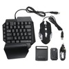 One Handed RGB Gaming Keyboard and Backlit Mouse Combo, USB