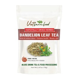 DANDELION LEAF TEA 2.47 Oz (70g) VIETFARMFOOD:Natural pure dried herbs are used for making drinks and cooking ingredients. Drinking tea is a healthy habit that makes meals delicious and relaxing