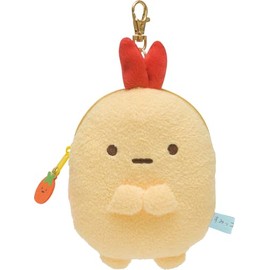 San-X Sumikko Gurashi Pass Case with Plush Reel Ebi Furano Tail PB69306 Size: H 5.7 x W 4.5 x D 1.8 inches (14.5 x 11.5 x 4.5 cm)
