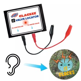 Clackee  NEW! LED Original CLACKEE™ PRO Irrigation Valve Sprinkler Finder Locator  Kit - BLACK (find lawn chatterbox clicker pro irrigation