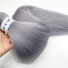 Grey Braiding Hair Pre Stretched Kanekalon Long Braiding Hair 26
