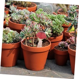 BESPORTBLE Miniature Mushrooms Decor 4pcs Resin Mushroom Figurines Garden Tiny Statue