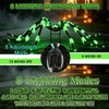 1 Pack 8 Modes 6.7 FT(Wide) Halloween Giant Spider,Light up