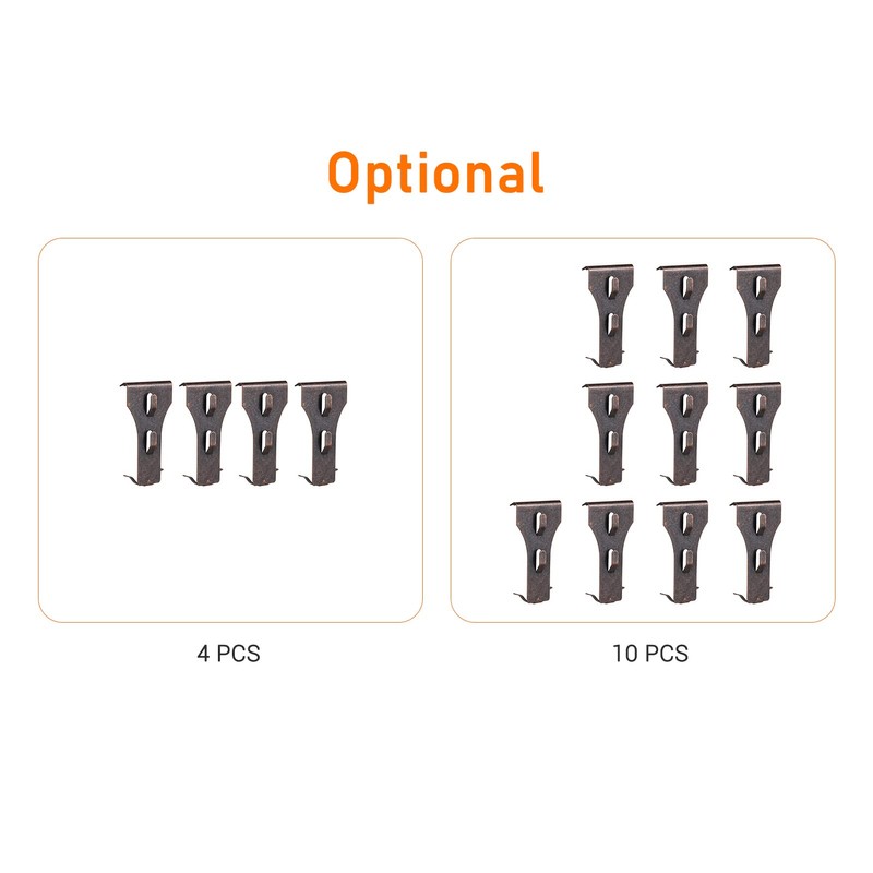 Eacam 10 PCS Hook Clip, Outdoor Hanging Hooks for 60-70mm
