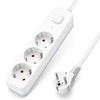 Aigostar 3-Way Power Strip with Switch, Multiple Socket with Child