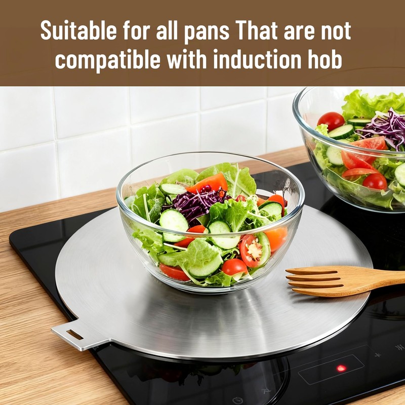 RECAPS 11 inch Stainless Steel Induction Adapter Plate
