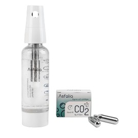 Asfolia Portable Sparkling Water Maker Stainless Sparkling Water Machine Soda Maker for Home And Outdoor Use Carbonator with 10PCS Cylinders 1L PET Bottle BPA Free,(White)