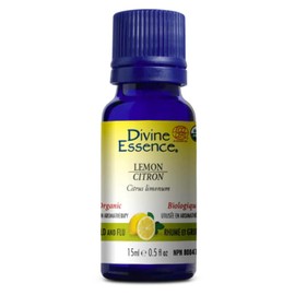 Divine Essence-Organic-lemon Citron Essential Oil-100% pure & natural-15ml, ECOCERT, NPN:80047526