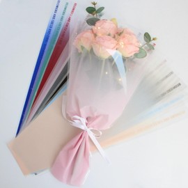 75Pcs Graduation Flower Bouquet Bags Flower Sleeves for Bouquets Rose Plastic Flower Wrapping Bags Floral Sleeves for Anniversary Wedding Birthday Gifts Florist Supplies, 3 Colors
