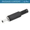 QUARKZMAN Pack of 15 3.5 x 1.3 mm DC Male