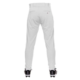ALLESON ATHLETIC Men's Standard Youth Crush Tapered Baseball Pant (Style 657CTPY), White, Large