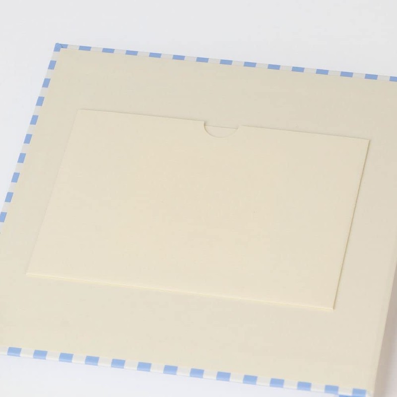 Scrap Mount Album Gingham Check Decora Blue DCP-SCAL01-BL