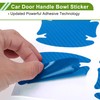 HOPESPANNER Universal 80x88mm Car Door Handle Bowl Sticker Anti-Scratches+Auto Door