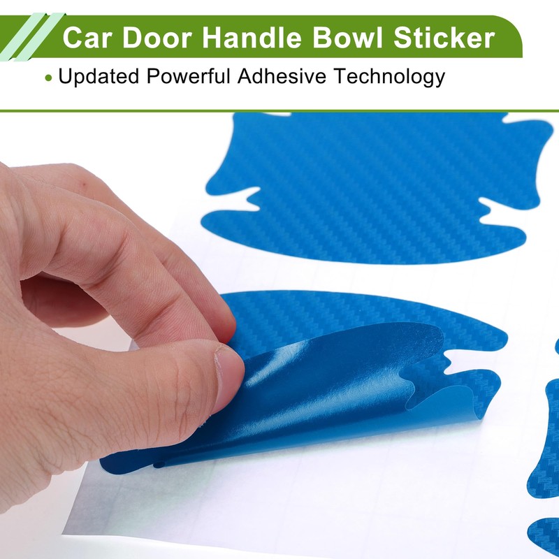 HOPESPANNER Universal 80x88mm Car Door Handle Bowl Sticker Anti-Scratches+Auto Door