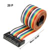 sourcing map IDC Rainbow Wire Flat Ribbon Cable 20 Pins