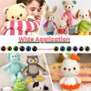 DTYDECLE 1148pcs Safety Eyes Toy, Plastic Colorful Glitter Safety Craft