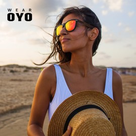 WEAROYO Polarized Sunglasses for Men Women with Wood Temples,Retro Dark Lenses Driving Fishing UV400 Protection