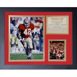 Legends Never Die "Ronnie Lott Framed Photo Collage, 11 x 14-Inch (11432U)