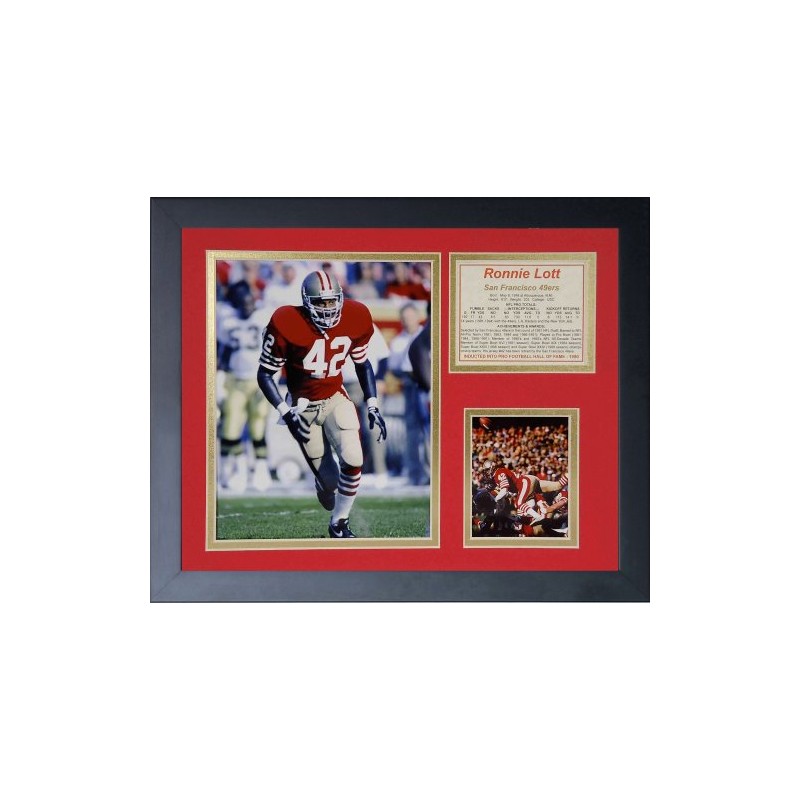 Legends Never Die "Ronnie Lott Framed Photo Collage, 11 x
