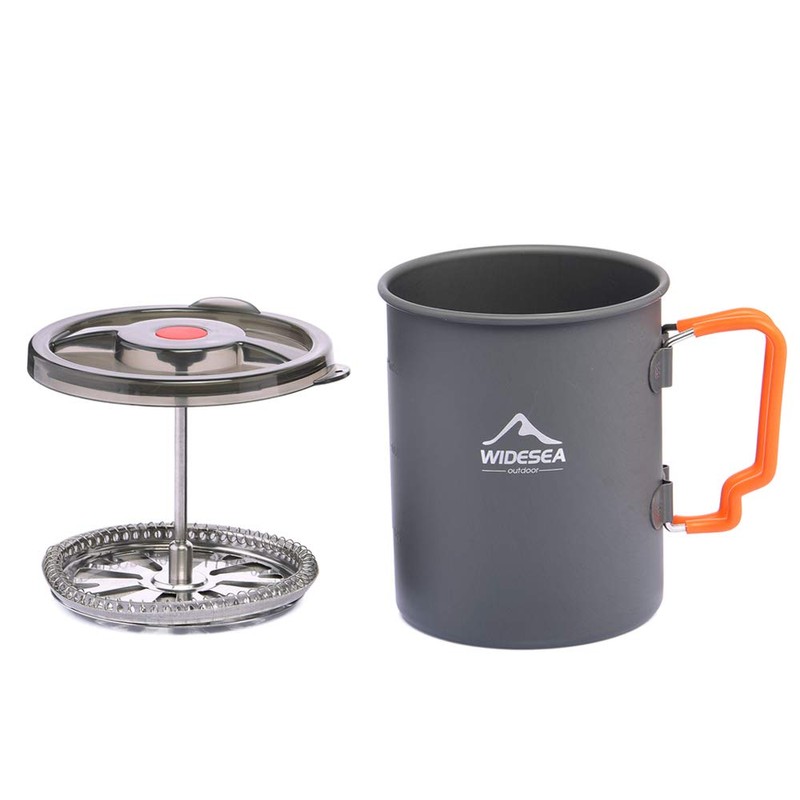 widesea Camping Coffee Pot 750ML, French Press Coffee Maker,Lightweight Backpacking
