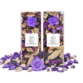Purple Potpourri Dried Flower,Lavender Scented Bowl Filler,10.5 oz,2PCS