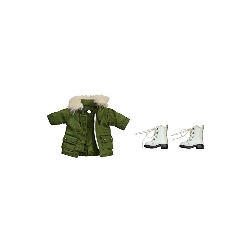Nendoroid Doll Warm Set Boots & Mod Coat (Khaki)