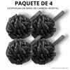 Triko Juego de 4 Esponjas de Baño para Regadera, Esponja