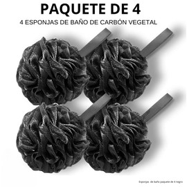 Triko Juego de 4 Esponjas de Baño para Regadera, Esponja para Baño para Mujeres y Hombres, Estropajo para cuerpo, Exfoliante corporal para Ducha