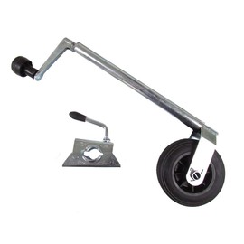 Jockey Wheel with Plastic Rim & Clamp 35MM