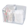 Cotton buds storage container, cotton pads holder with lid, acrylic