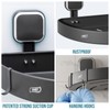 TAILI Corner Shower Caddy with Suction Cup with Hooks, Aluminum