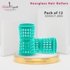 BellaCapelliUSA.com Hourglass All Hair Types Unisex Rollers- Aqua HGR 32mm/1.26in