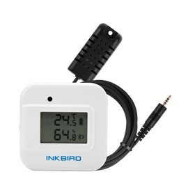 Inkbird Bluetooth Thermometer/Hygrometer Indoor Use, Temperature and Humidity Meter, External Temperature and Humidity Probe Included, Smart Sensor, Graph Display, Data Logger, Data Export