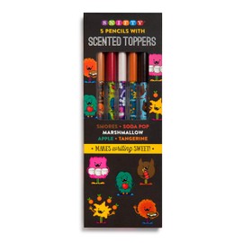 Scented Pencil Toppers with Emoji Themed Pencils (5 Pack)
