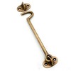 TopHomer 4 Pack Brass Cabin Hook, Door Hook and Eye