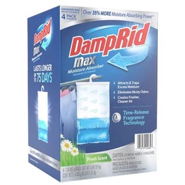 DampRid Max Moisture Absorber Time Released Fresh Scent 4-Pack