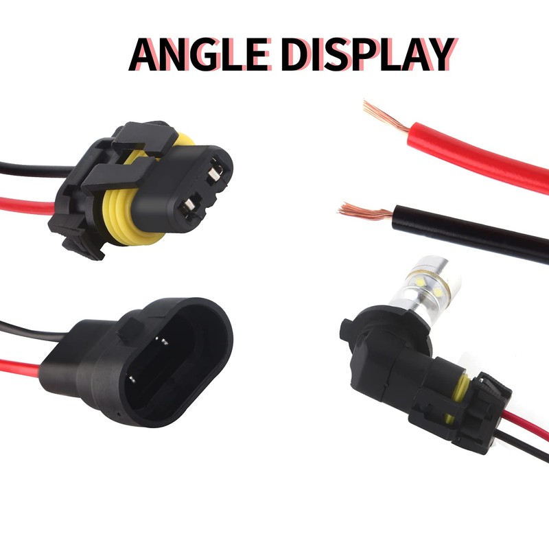GLL 9005 9006 H10 Female & Male Adapter Wiring Harness