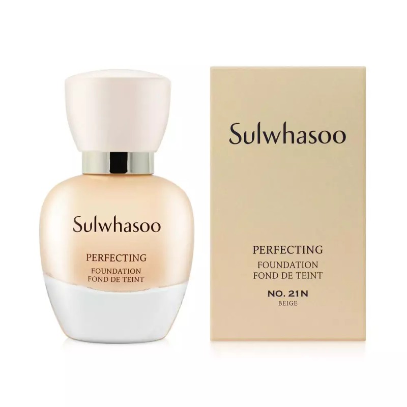 Sulwhasoo 설화수 파운데이션 퍼펙팅 35ml 21N호 베이지 커버 밀착 저자극