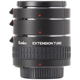 Kenko 2042 Extension Tube Set DG Nikon Extension Ring Set 36 mm Black