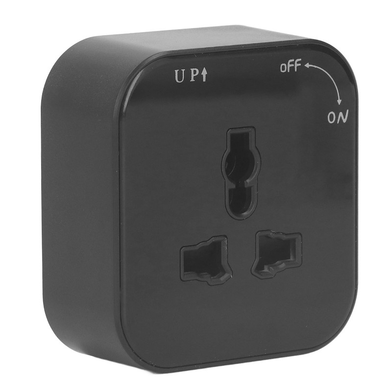 Square Track Adapter Surface Mounted Power Outlet Socket with Indicator