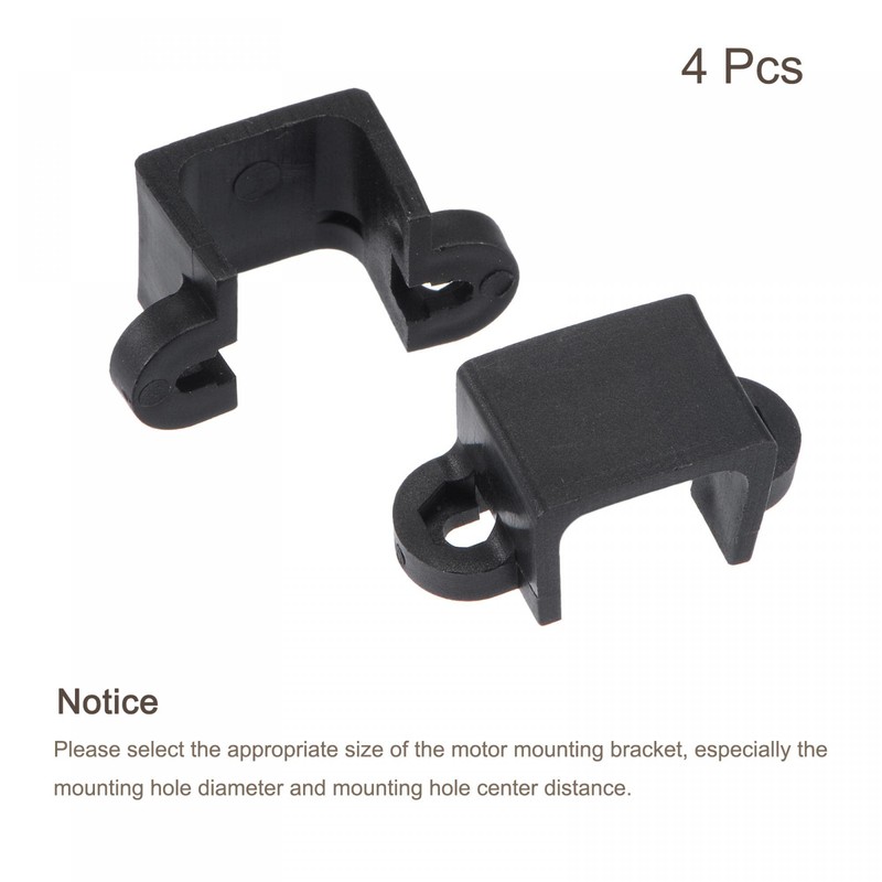 sourcing map Motor Mounting Bracket Motor Base 11.5mm Black with