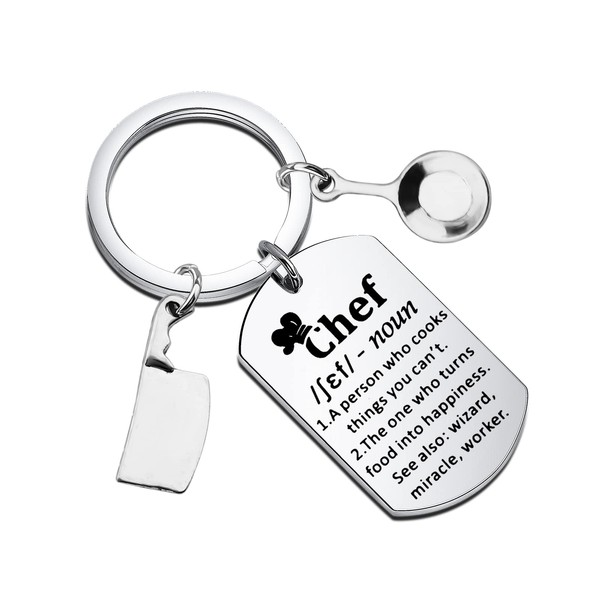Gzrlyf Chef Keychain Chef Definition Gifts Culinary Gifts for Chef
