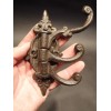 Antique Vintage Style Cast Iron Wall Hook Swivel Folding Coat