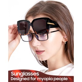 LVIOE Fit Over Sunglasses for Women Oversized Frame & Big Temple & Full UV400 Protection Polarized Lens CLS7519