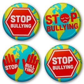Anti-Bullying Awareness Badge 38mm (Pack of 20 Pin Badges - 38mm) Teachers, Parents, Schools